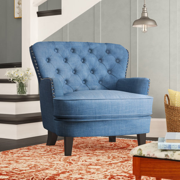 Denim best sale upholstered chair